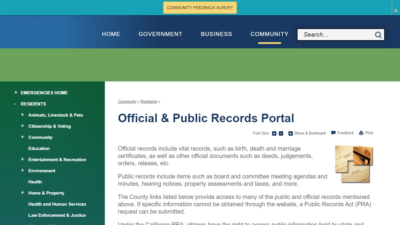 Official & Public Records Portal | Sutter County, CA